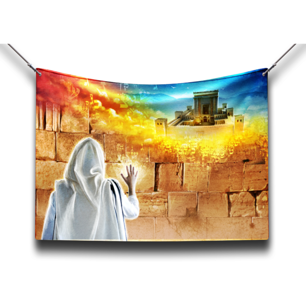 Vetechezena Eineinu - Bet Hamikdash Sukkah Poster | Jewish art | Gift | Israel | Religious Prints | Jewish educational poster | Sukkah decoration