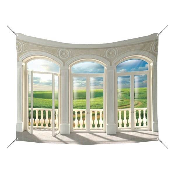 Sukkah Mural Decoration | Green Landscape
