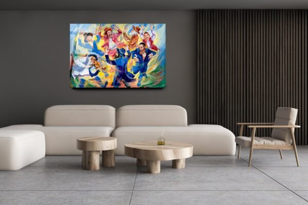 Joy for heaven's sake | Acrylic glass wall art | Jewish painting | Judaica wall art | King David | Contemporary wall art | Printed Painting - Image 6