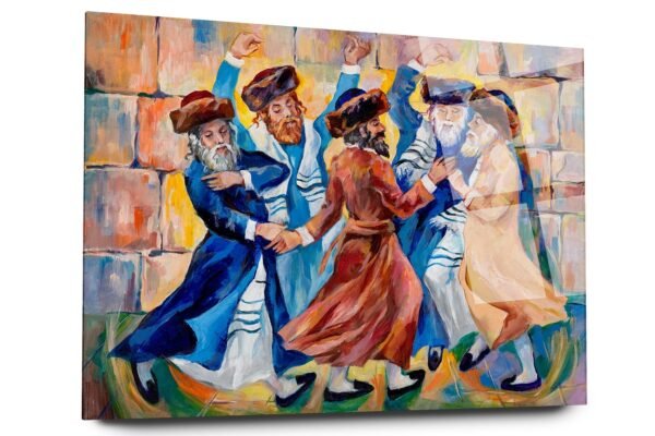 The joy of redemption | Acrylic glass wall art | Jewish painting | Judaica wall art | King David | Contemporary wall art | Printed Painting - Image 2