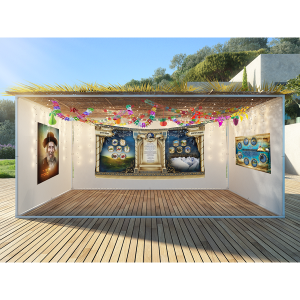 Sukkah Tapestry decoration | Sukkah fabric | The western wall | Israel - Image 3