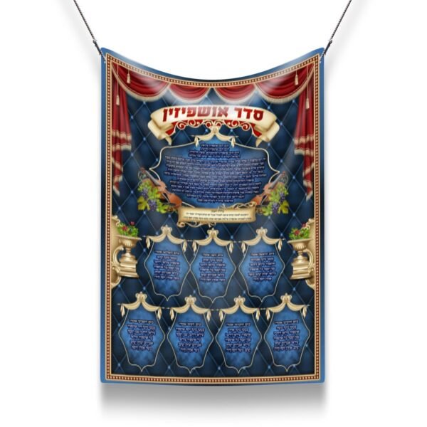 Serder Ushpizin | Jewish art | Gift | Israel | Religious Prints | Jewish educational poster | Sukkah decoration